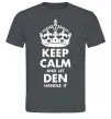 Мужская футболка Keep calm and let Den handle it Графит фото