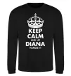 Світшот Keep calm and let Diana handle it Чорний Світшот Keep calm and let Diana handle it Чорний фото
