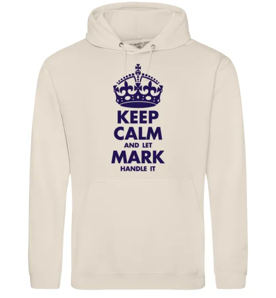 Чоловіча толстовка (худі) Keep calm and let Mark handle it Таш фото