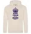 Чоловіча толстовка (худі) Keep calm and let Mark handle it Таш фото