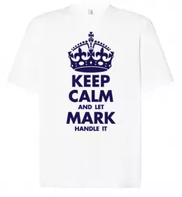 Футболка Оверсайз Keep Calm And Say Cheese Белый фото