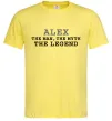 Мужская футболка Alex the man the myth the legend Лимонный Мужская футболка Alex the man the myth the legend Лимонный фото