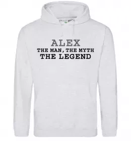 Мужская толстовка (худи) Олексій сказав народ зробив Белый фото