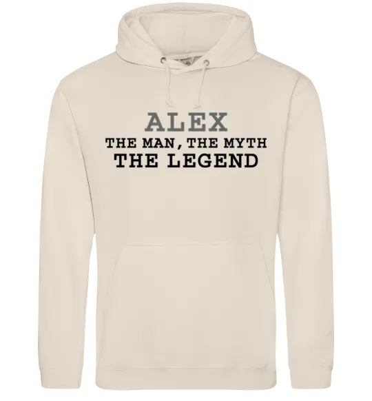 Чоловіча толстовка (худі) Alex the man the myth the legend Таш фото