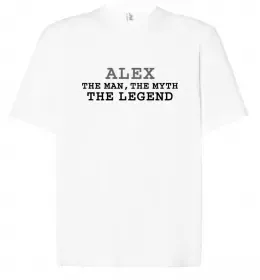 Футболка Оверсайз Обожнюю свого Льошу Белый фото