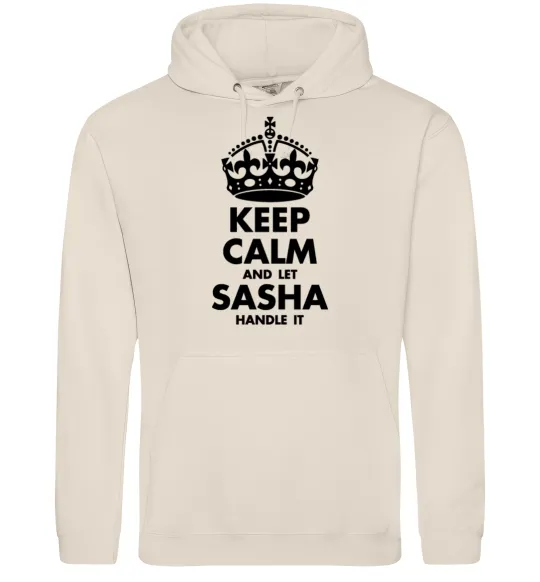 Женская толстовка (худи) Keep calm and let Sasha handle it Таш фото