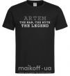 Мужская футболка Artem the man the myth the legend Черный фото