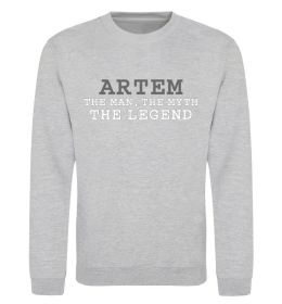Свитшот Artem the man the myth the legend