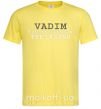 Мужская футболка Vadim the man the myth the legend Лимонный фото