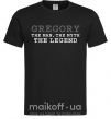 Мужская футболка Gregory the man the myth the legend Черный фото