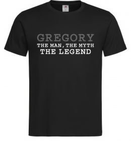 Мужская футболка Gregory the man the myth the legend Мужская футболка Gregory the man the myth the legend