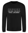 Світшот Gregory the man the myth the legend Чорний Світшот Gregory the man the myth the legend Чорний фото