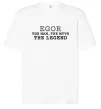 Футболка Оверсайз Egor the man the myth the legend Белый фото