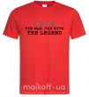 Мужская футболка Ilya the man the myth the legend Красный фото