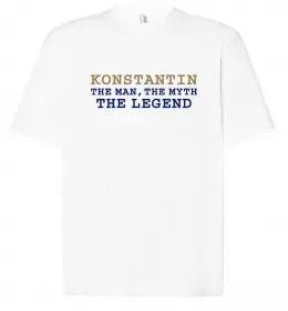 Футболка Оверсайз Костя завжди правий Белый фото