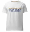Мужская премиум футболка Konstantin the man the myth the legend Белый Мужская премиум футболка Konstantin the man the myth the legend Белый фото
