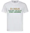 Чоловіча футболка Roman the man the myth the legend Білий Чоловіча футболка Roman the man the myth the legend Білий фото