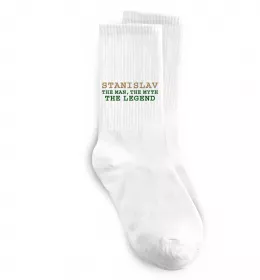 Носки Stanislav the man the myth the legend Белый фото