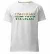 Мужская премиум футболка Stanislav the man the myth the legend Белый фото