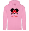 Жіноча толстовка (худі) Alina minnie Рожевий фото