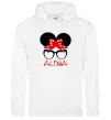 Женская толстовка (худи) Alina minnie Белый фото