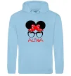 Жіноча толстовка (худі) Alina minnie Блакитний фото
