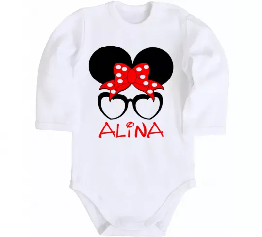Детский боди Alina minnie Белый фото