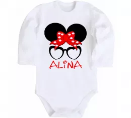 Детский боди Аліна не подарунок Аліна сюрприз Белый фото