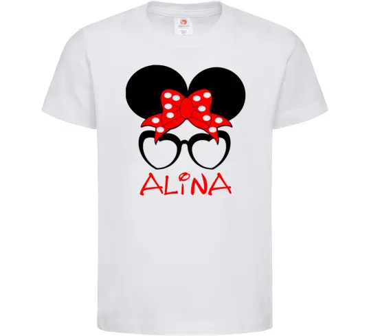 Дитяча футболка Alina minnie Білий фото