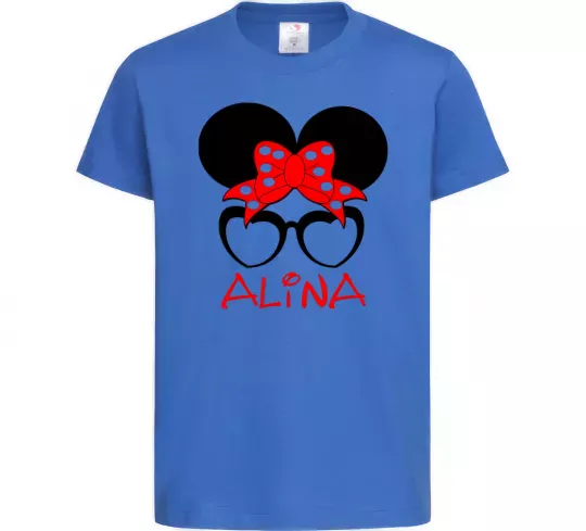Дитяча футболка Alina minnie Яскраво-синій фото