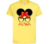 Дитяча футболка Alina minnie Лимонний Дитяча футболка Alina minnie Лимонний фото