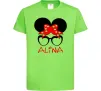 Дитяча футболка Alina minnie Лаймовий Дитяча футболка Alina minnie Лаймовий фото