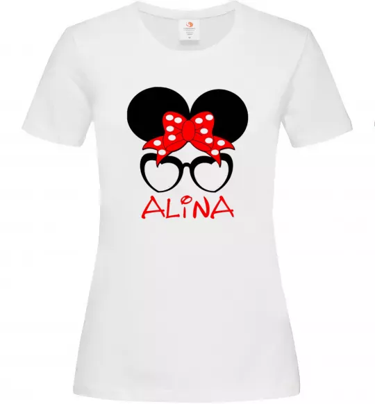 Жіноча футболка Alina minnie Білий фото
