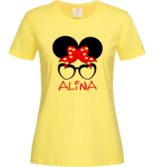 Жіноча футболка Alina minnie Лимонний фото