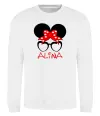 Світшот Alina minnie Білий фото
