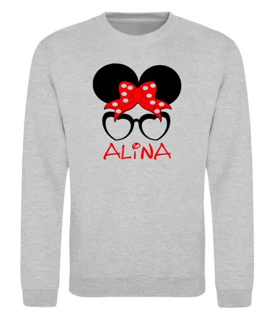 Світшот Alina minnie Сірий меланж фото