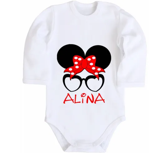 Дитячий бодік Alina minnie Білий фото