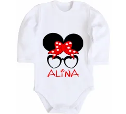 Дитячий бодік Alina minnie Білий фото