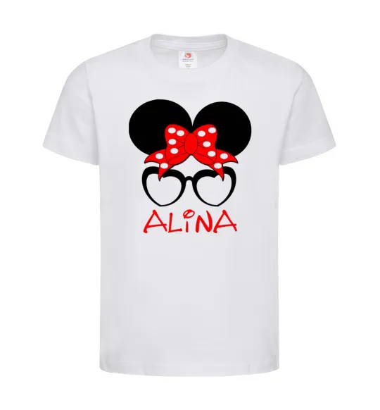 Детская футболка Alina minnie Белый фото
