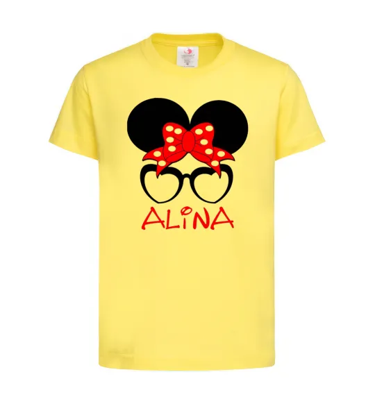 Детская футболка Alina minnie Лимонный фото