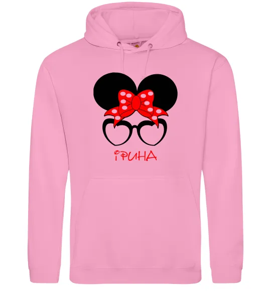 Женская толстовка (худи) Ірина minnie Розовый фото
