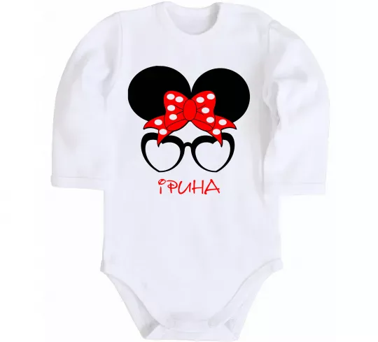 Детский боди Ірина minnie Белый фото