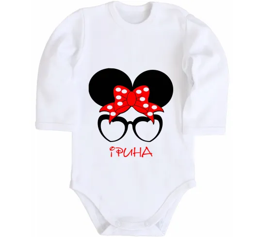 Дитячий бодік Ірина minnie Білий фото