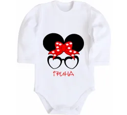 Дитячий бодік Ірина minnie Білий фото