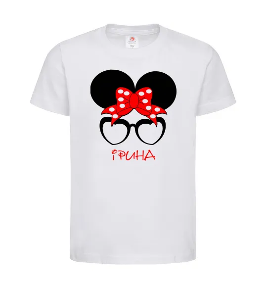 Детская футболка Ірина minnie Белый фото