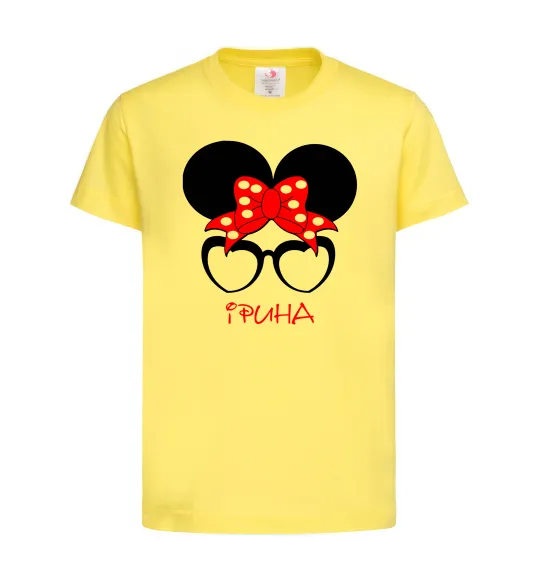 Детская футболка Ірина minnie Лимонный фото