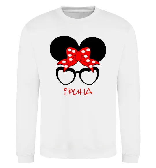 Світшот Ірина minnie Білий фото