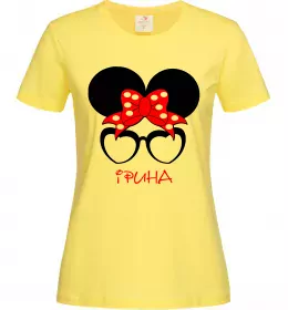 Женская футболка Ірина minnie Лимонный фото