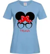 Женская футболка Ірина minnie Голубой фото