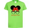 Детская футболка Ангеліна minnie Лаймовый Детская футболка Ангеліна minnie Лаймовый фото